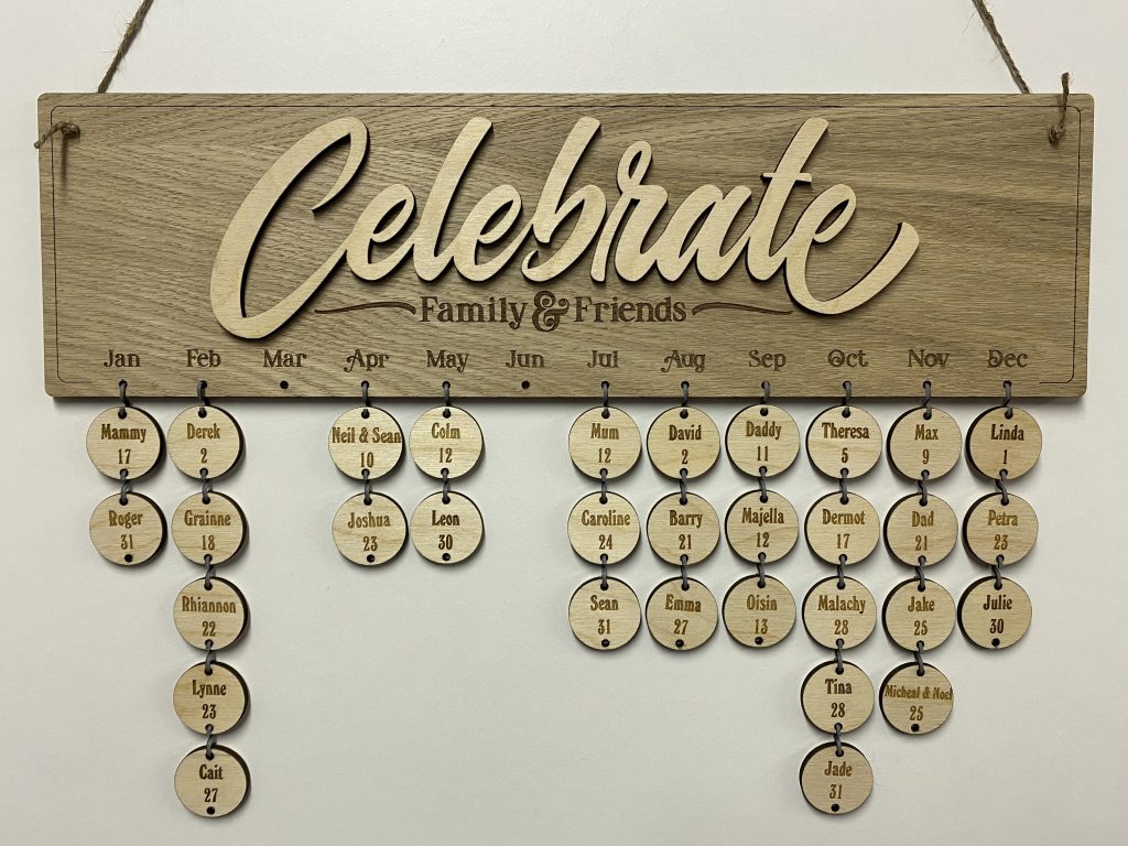 Celebration Calendar - Wee County Trophies